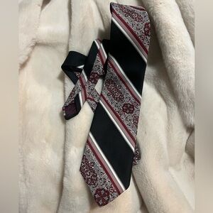 Givenchy Black, red & white tie